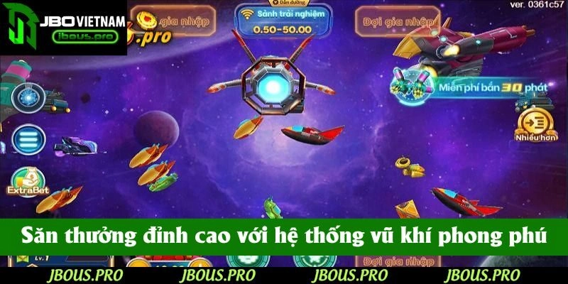 Săn thưởng đỉnh cao với hệ thống vũ khí phong phú