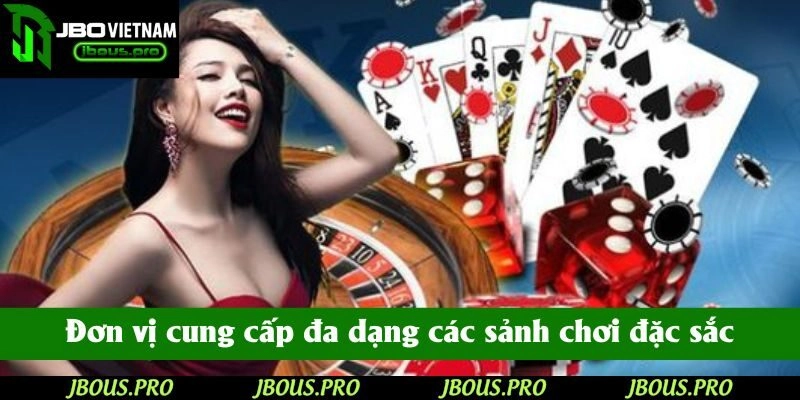 JBO cung cấp đa dạng sảnh chơi