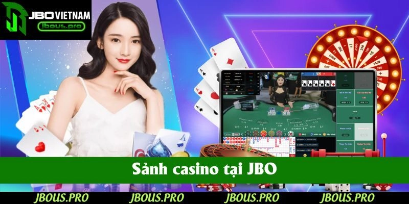 Sảnh casino tại JBO